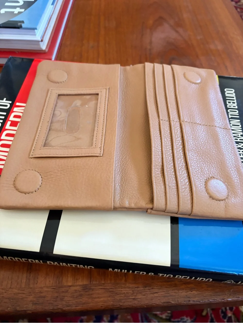 Hobo Leather Lumens Continental Wallet - Sandstorm Like New